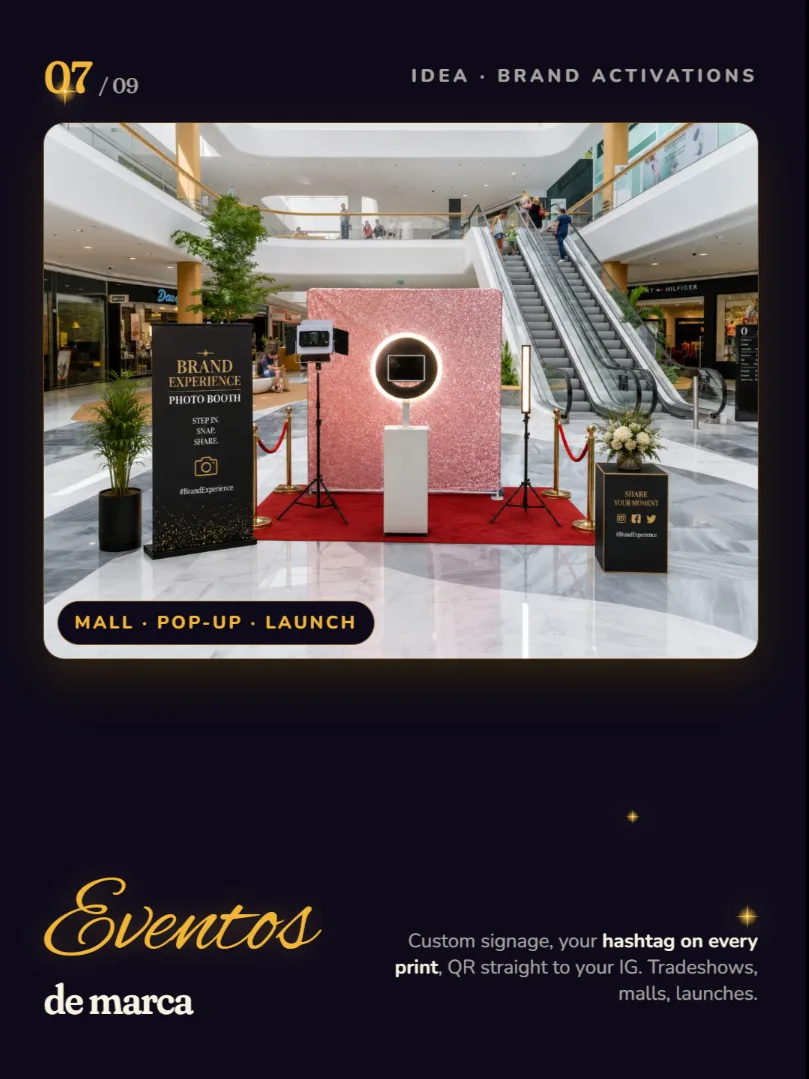 Brand activations — mirror photo booth