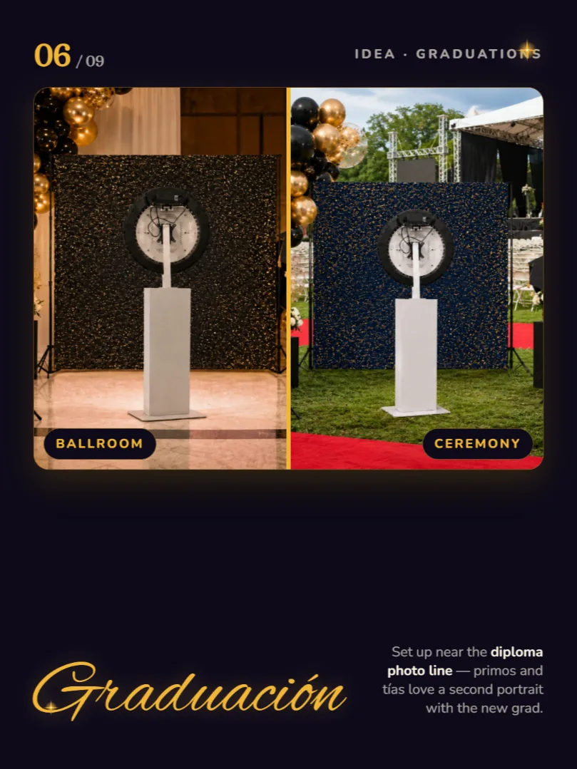 Graduations — mirror photo booth